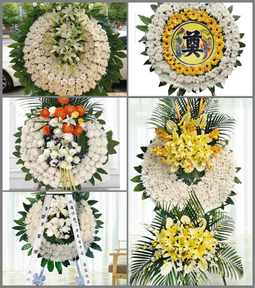 山东青岛莱西市孙受镇王家寨子村花圈速递